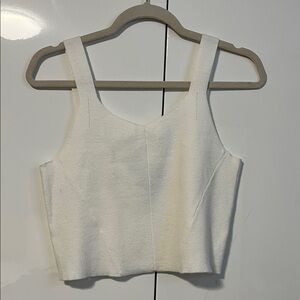NWOT Chic Cream Knit Bra Camisole Top, Size M